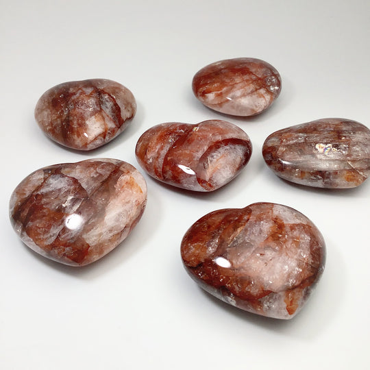Red Hematoid Quartz Heart - Rocks and Gems Canada