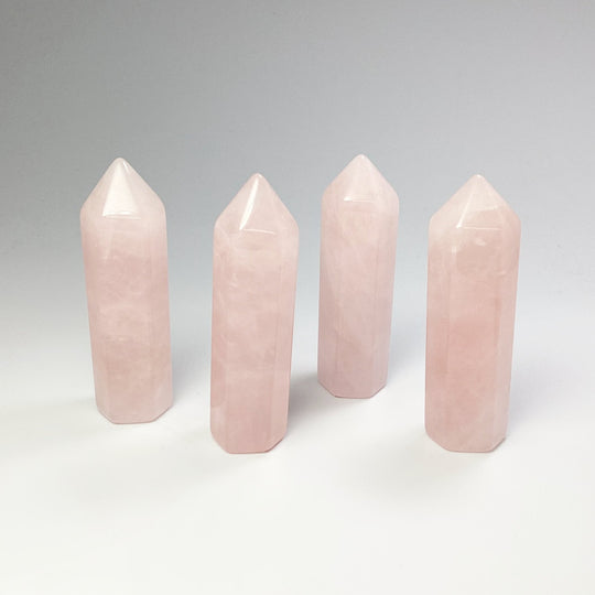 Polished Rose Quartz Point - Rocks and Gems Canada