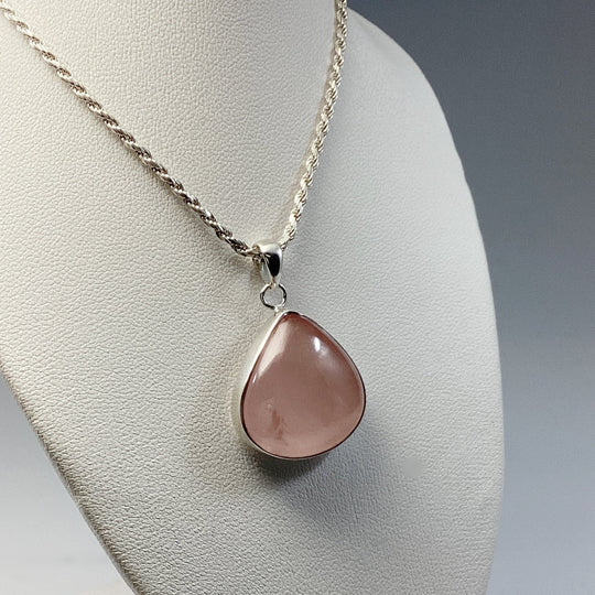 Rose Quartz Pendant - Rocks and Gems Canada
