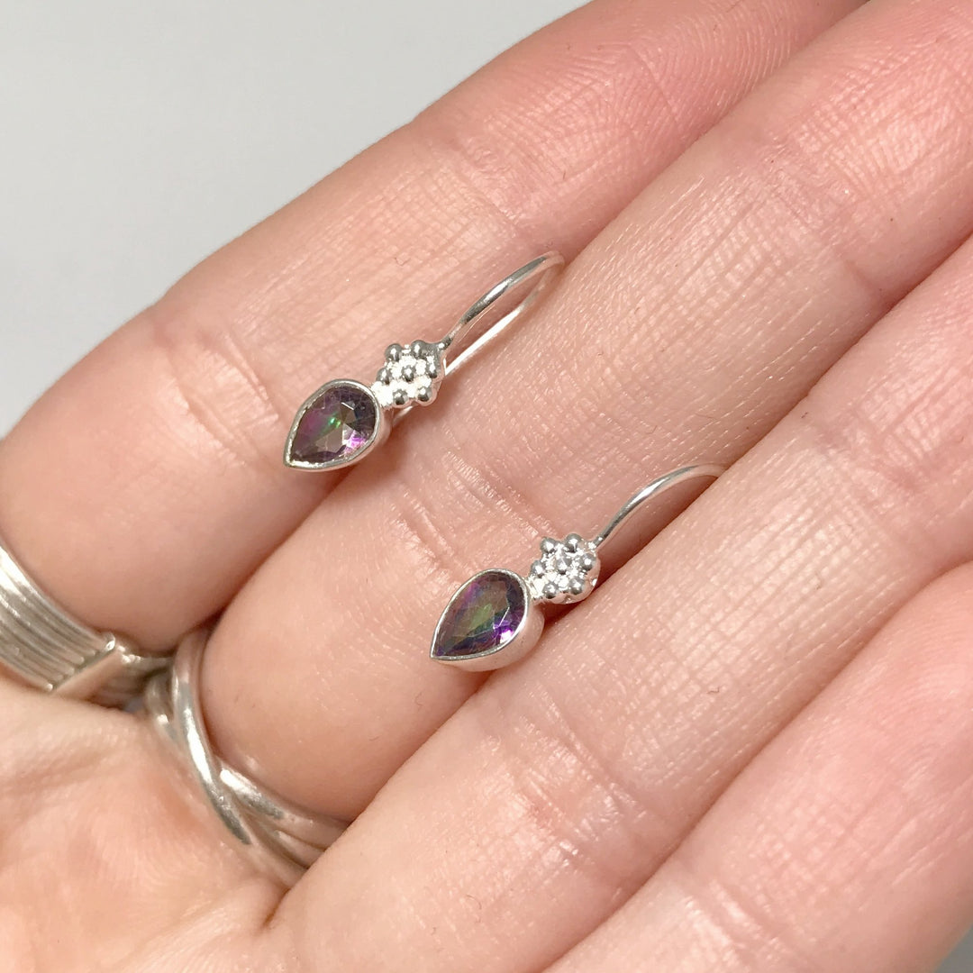 Mystic Topaz Dangle Earrings - Rocks and Gems Canada