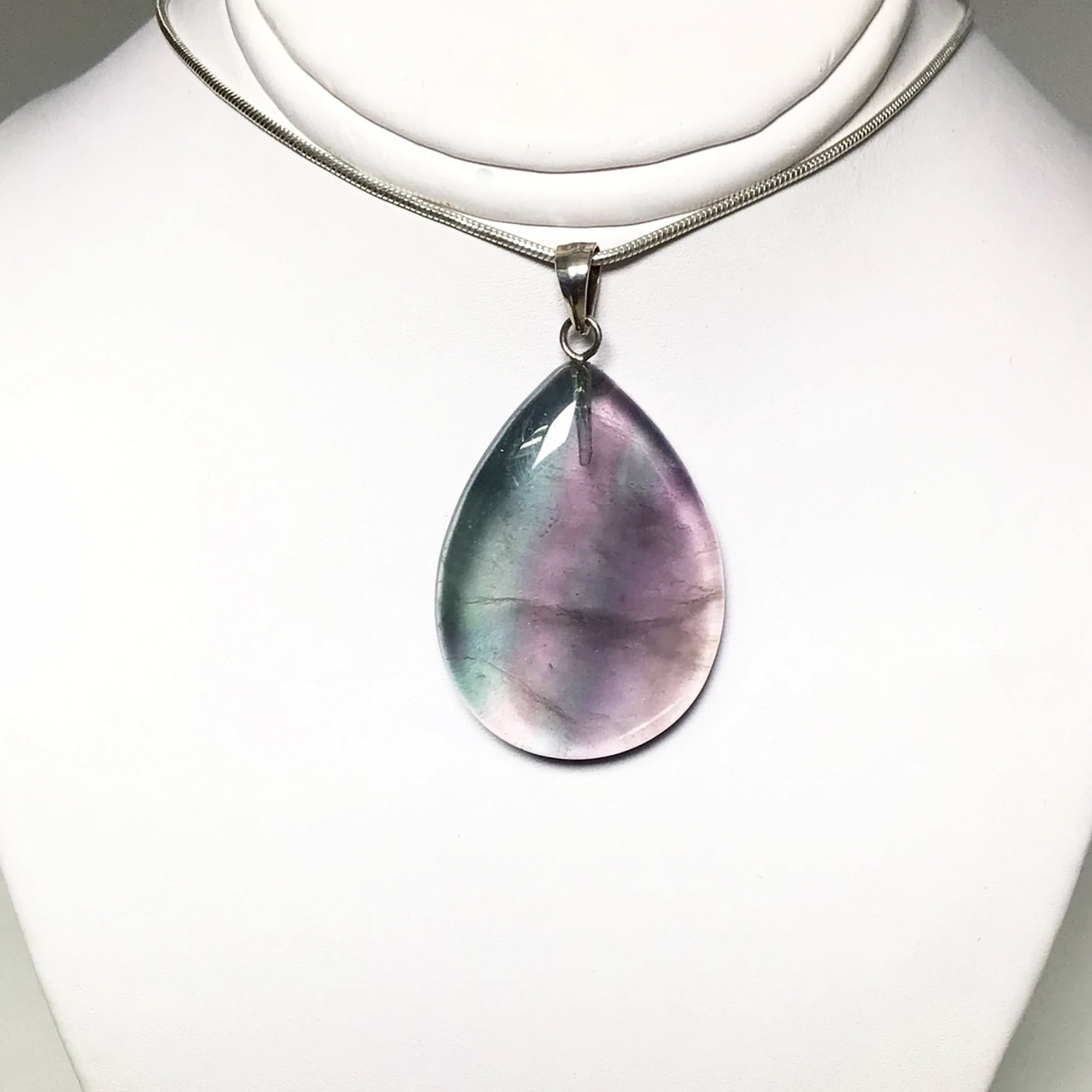 Fluorite Teardrop Pendant