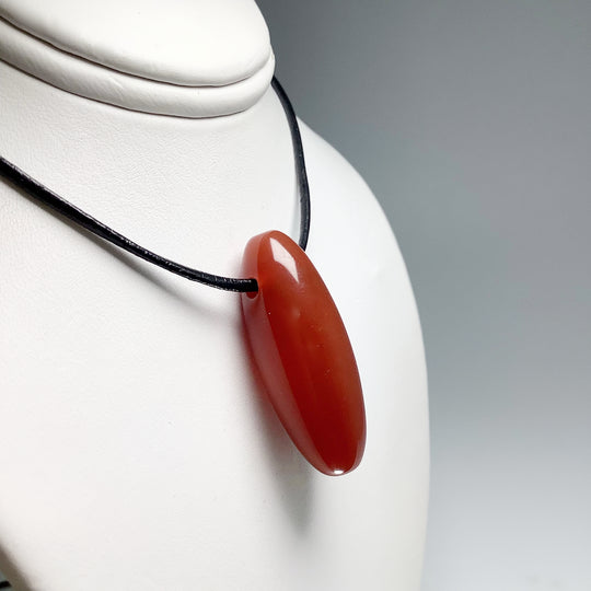 Carnelian Agate Drilled Pendant - Rocks and Gems Canada
