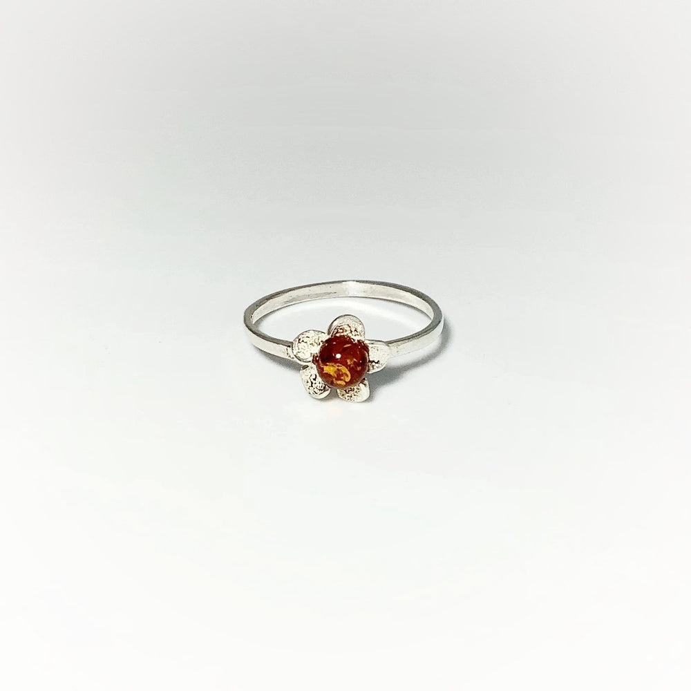 Cognac Amber Ring - Small Sizes - Rocks and Gems Canada