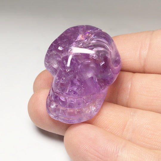 Carved Amethyst Crystal Skull - Rocks and Gems Canada