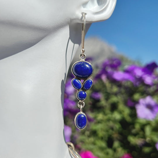 Lapis Lazuli Necklace and Earrings Set - Rocks and Gems Canada