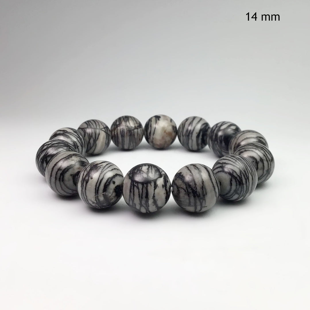 Web Jasper Beaded Bracelet - Rocks and Gems Canada
