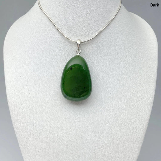 Canadian Jade Teardrop Pendant - Rocks and Gems Canada