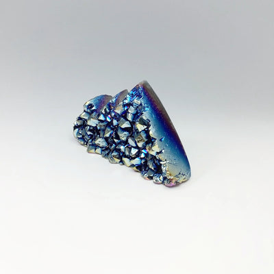 Blue Rainbow Amethyst Druze Cluster Mountain Carving