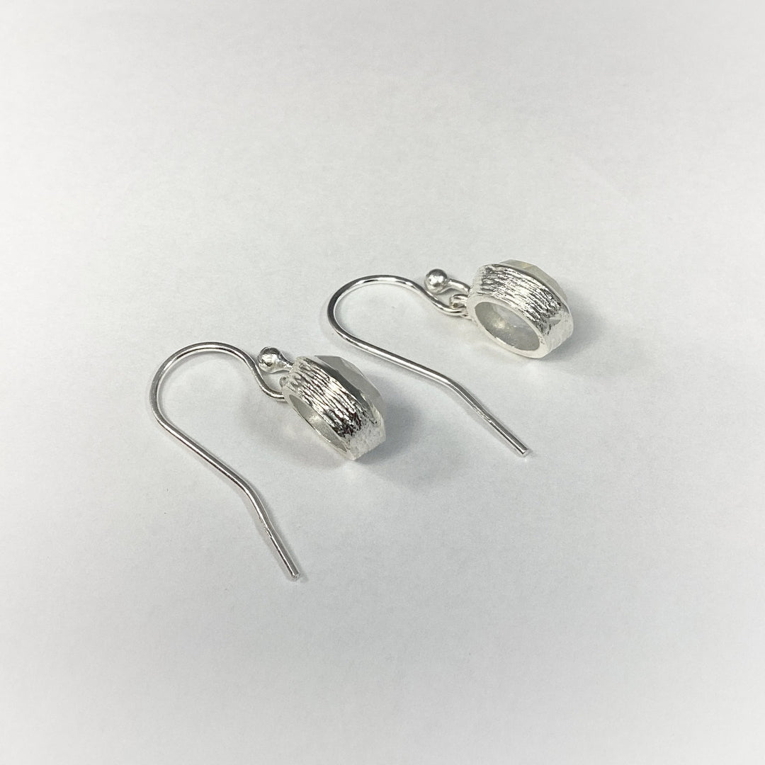 Rainbow Moonstone Dangle Earrings - Rocks and Gems Canada