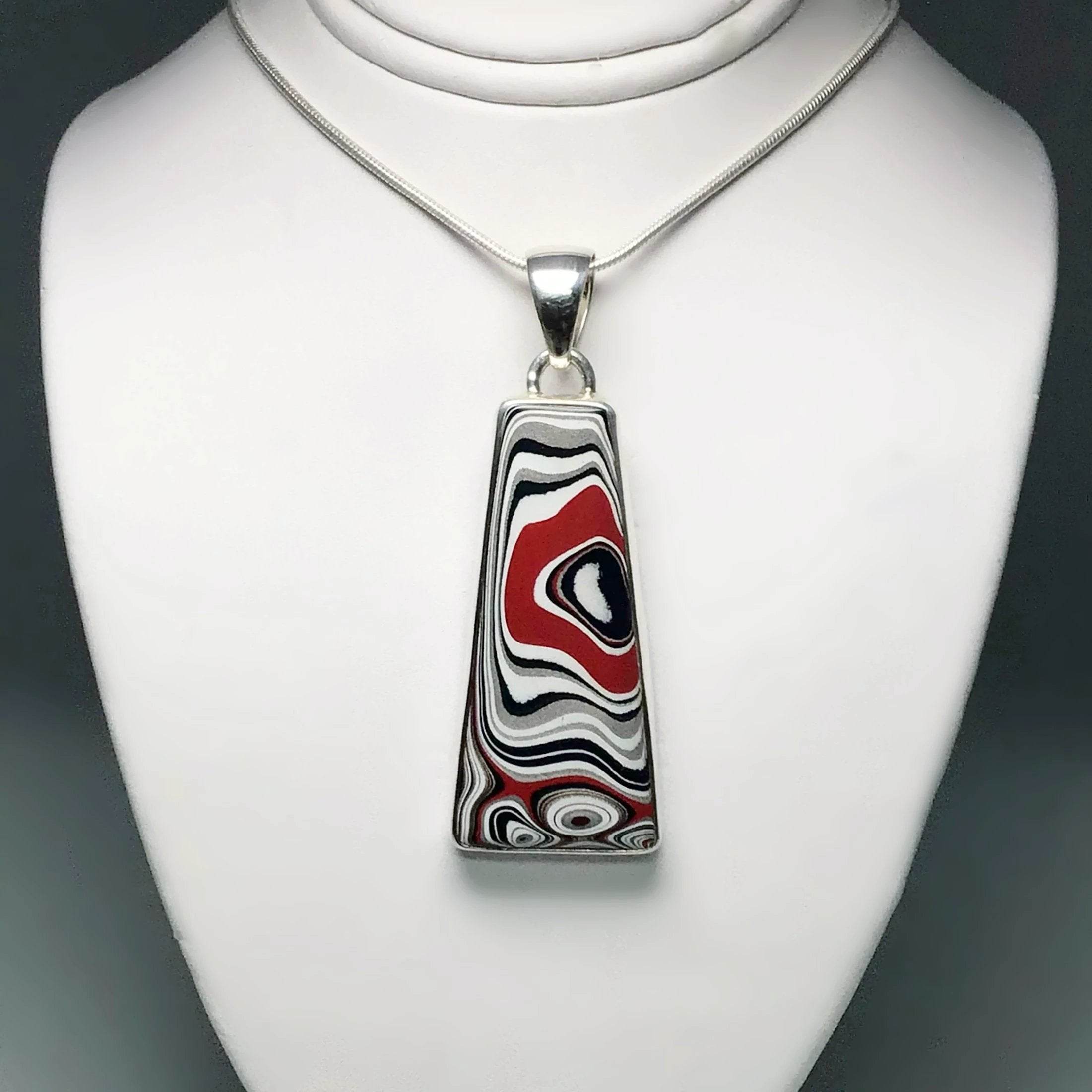 Fordite Pendant - Rocks and Gems Canada