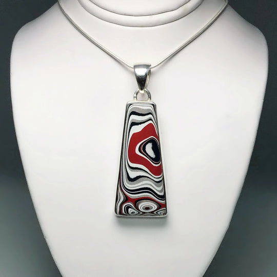 Fordite Pendant - Rocks and Gems Canada