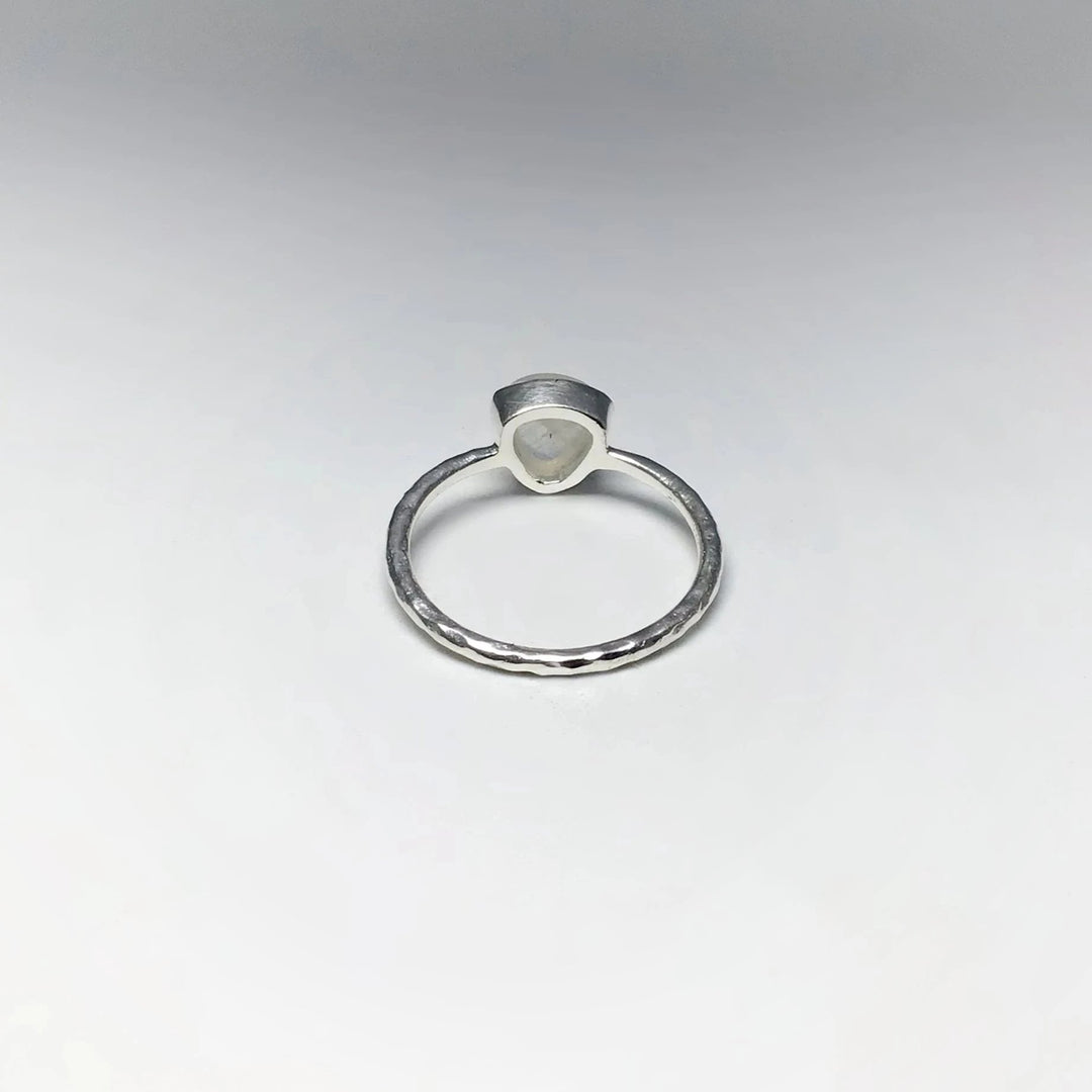 Rainbow Moonstone Ring - Rocks and Gems Canada