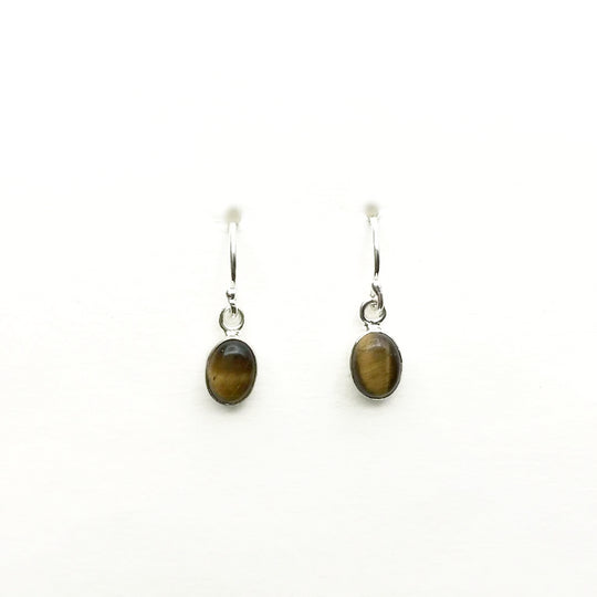 Tiger Eye Dangle Earrings - Rocks and Gems Canada