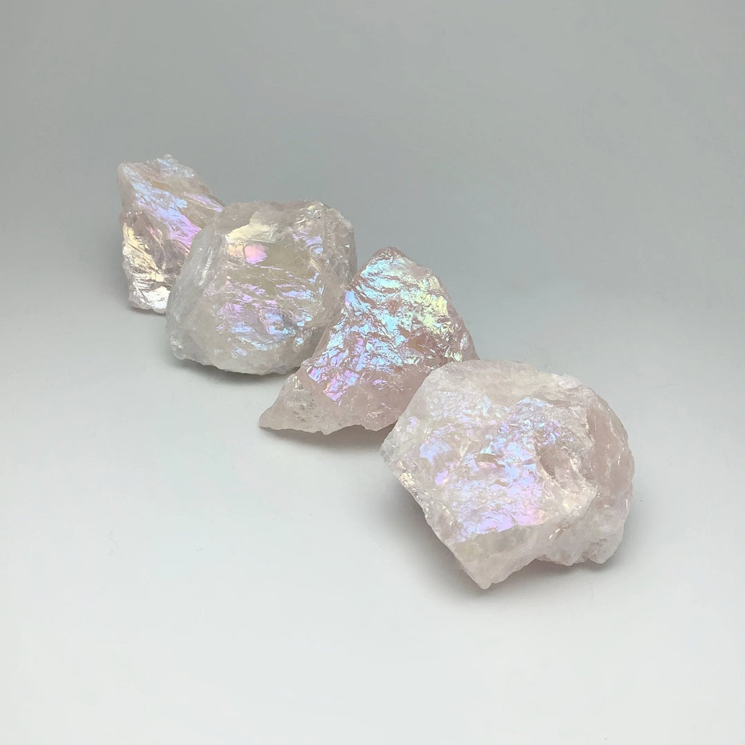 Opalescent Rose Quartz Rough Chunk - Rocks and Gems Canada
