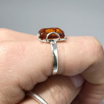 Cognac Amber Ring