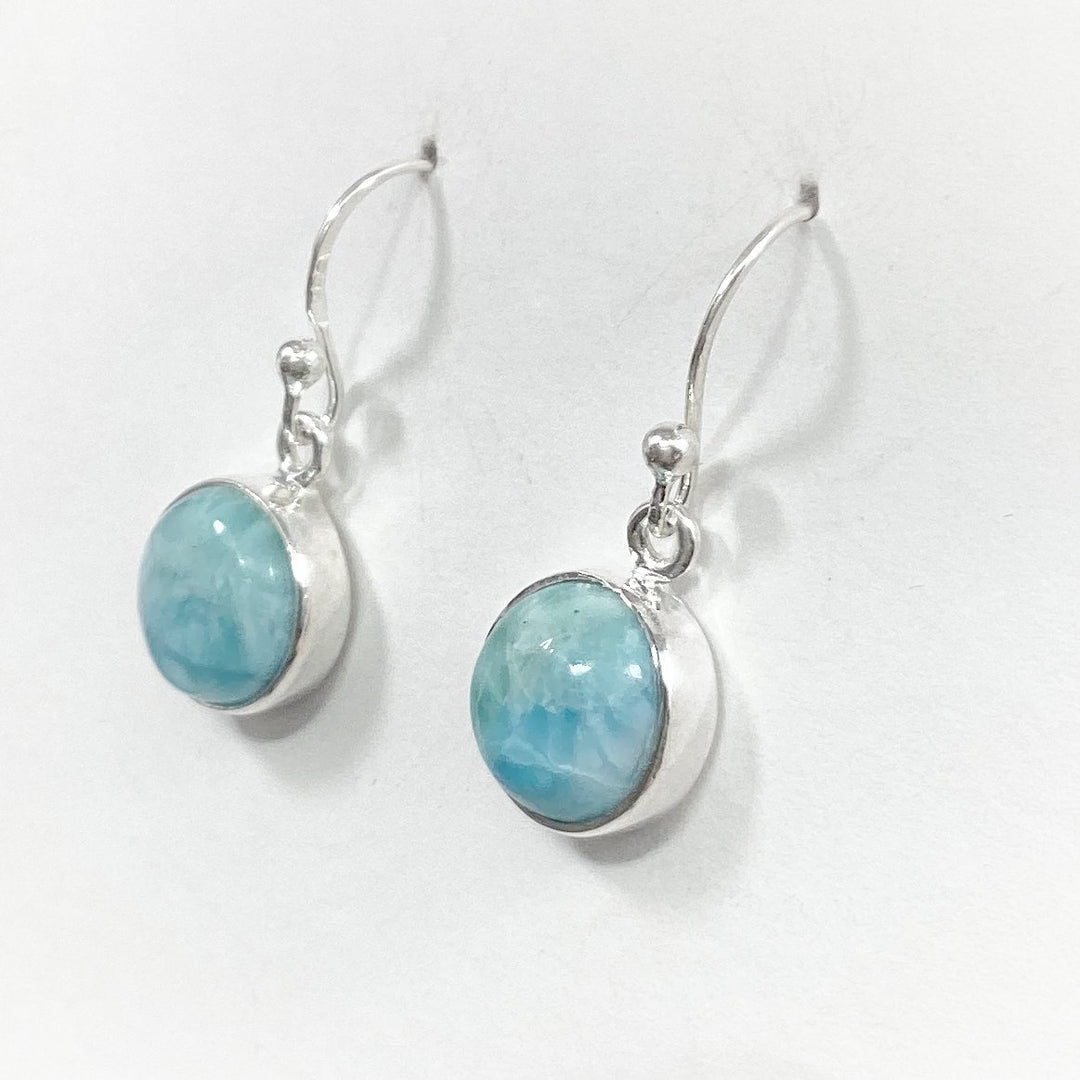 Larimar Dangle Earrings - Rocks and Gems Canada