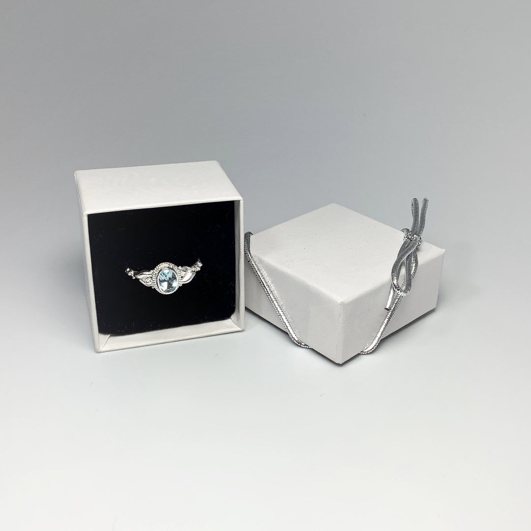 Blue Topaz Ring - Rocks and Gems Canada