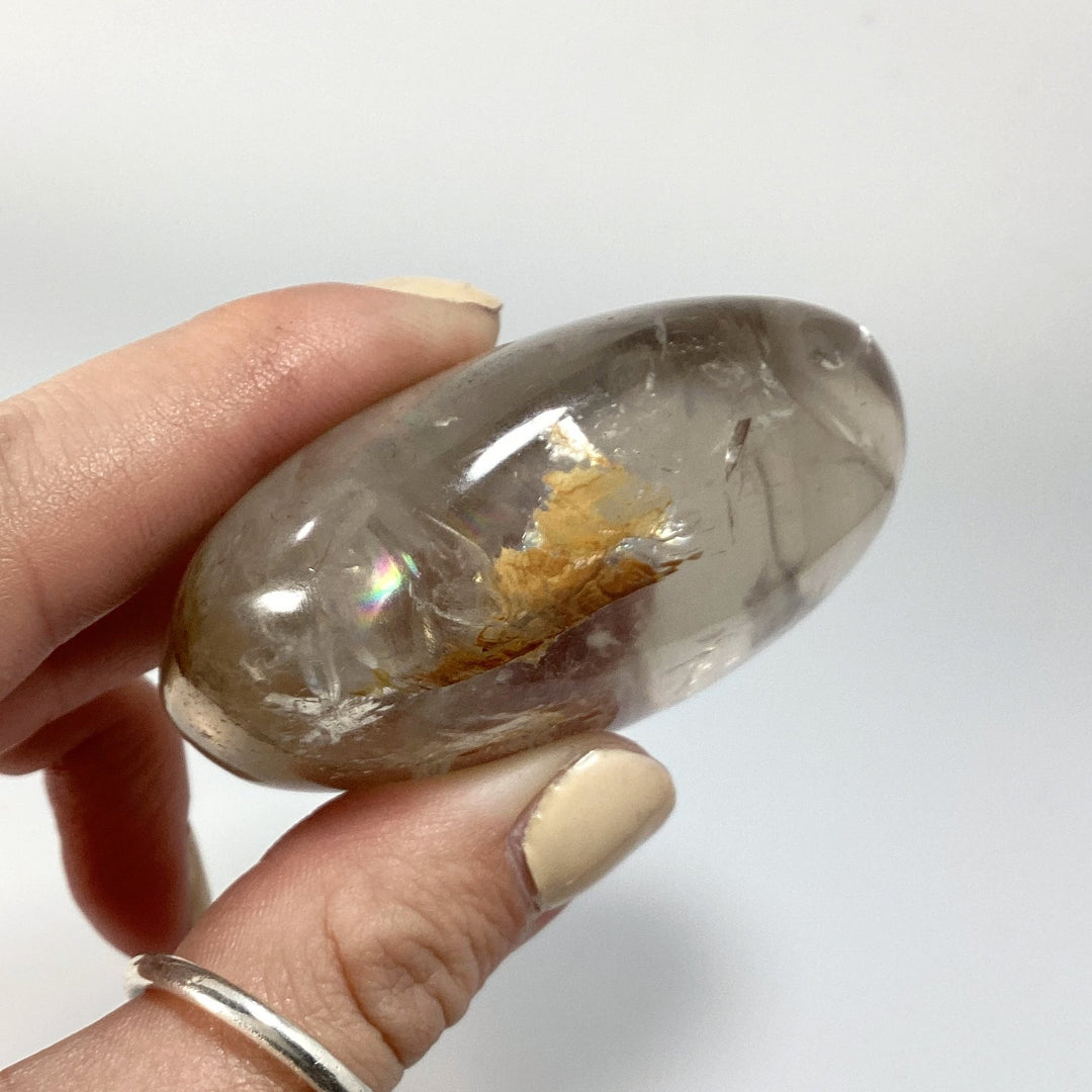 Smoky Quartz with Hematoid Inclusions Tumble - Rocks and Gems Canada