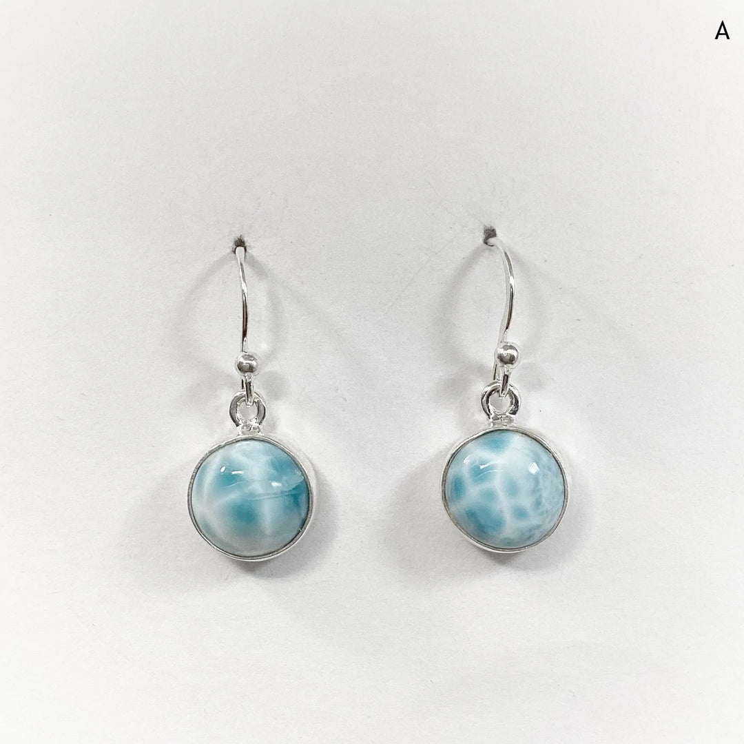 Larimar Dangle Earrings - Rocks and Gems Canada