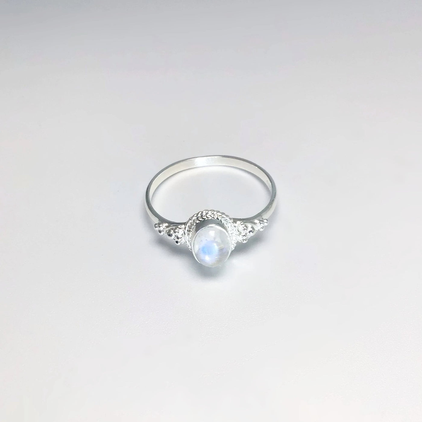 Rainbow Moonstone Ring