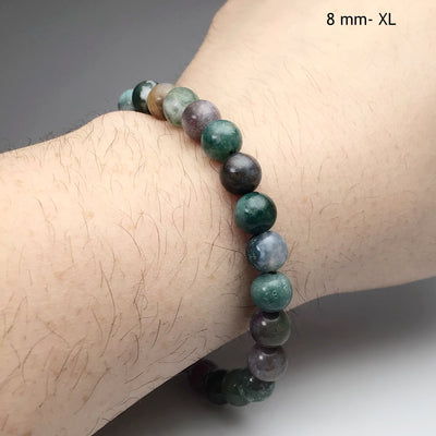 Indian Agate Beaded Bracelet