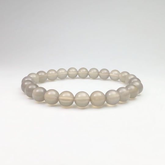 Natural Agate Beaded Bracelet - Rocks and Gems Canada