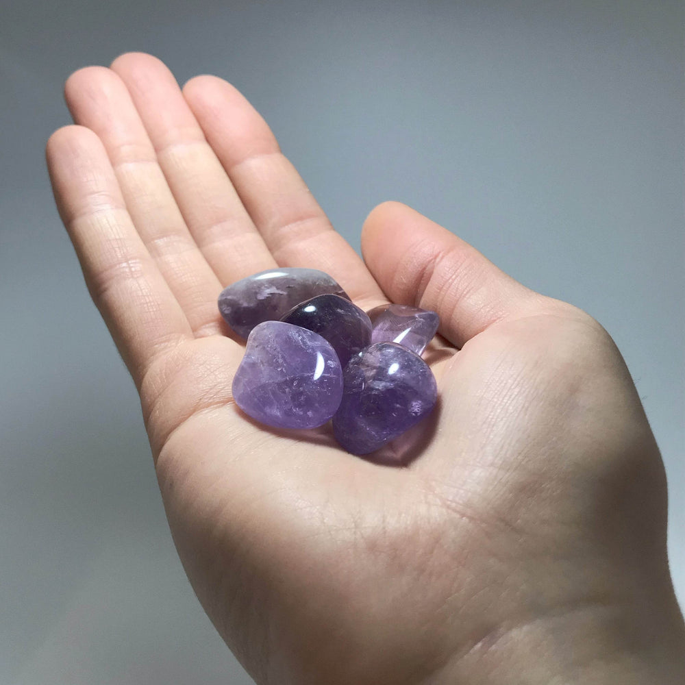 Amethyst Small Tumbles Pouch - Rocks and Gems Canada