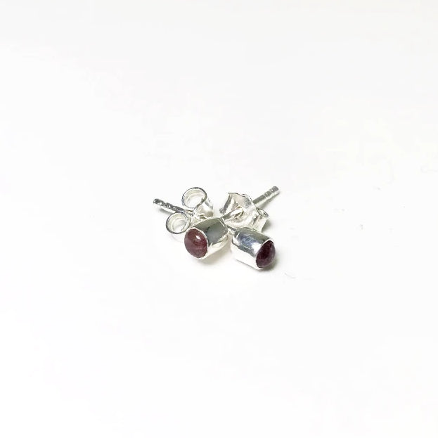 Pink Tourmaline Stud Earrings - Rocks and Gems Canada