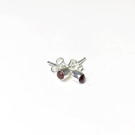 Pink Tourmaline Stud Earrings - Rocks and Gems Canada