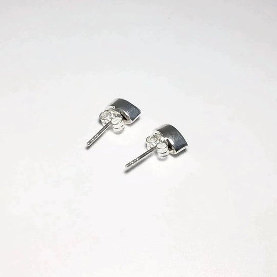 Faceted Black Onyx Stud Earrings - Rocks and Gems Canada