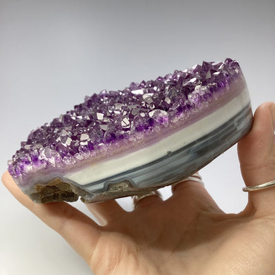 Amethyst Druze Cluster Heart