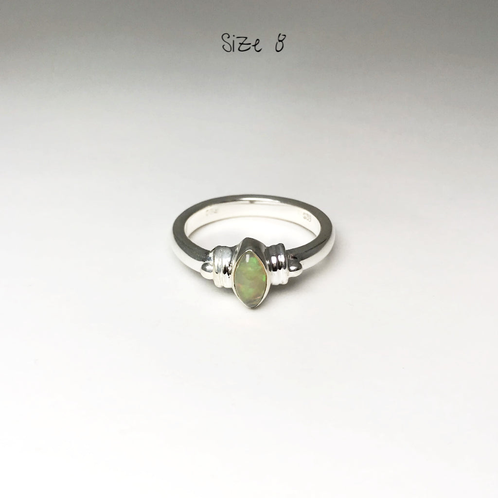 Ethiopian Fire Opal Ring - Rocks and Gems Canada