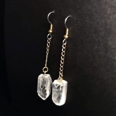 Quartz Dangle Earrings
