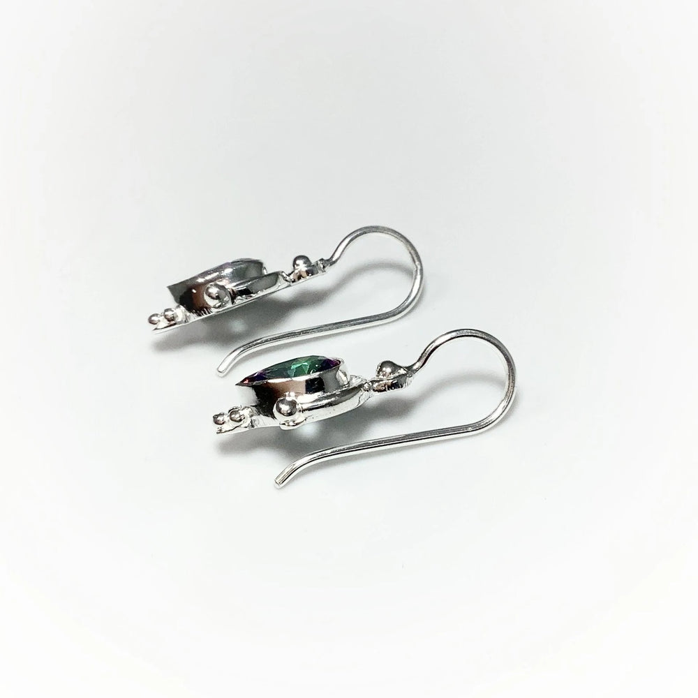 Mystic Topaz Dangle Earrings - Rocks and Gems Canada
