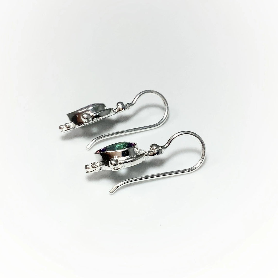 Mystic Topaz Dangle Earrings - Rocks and Gems Canada