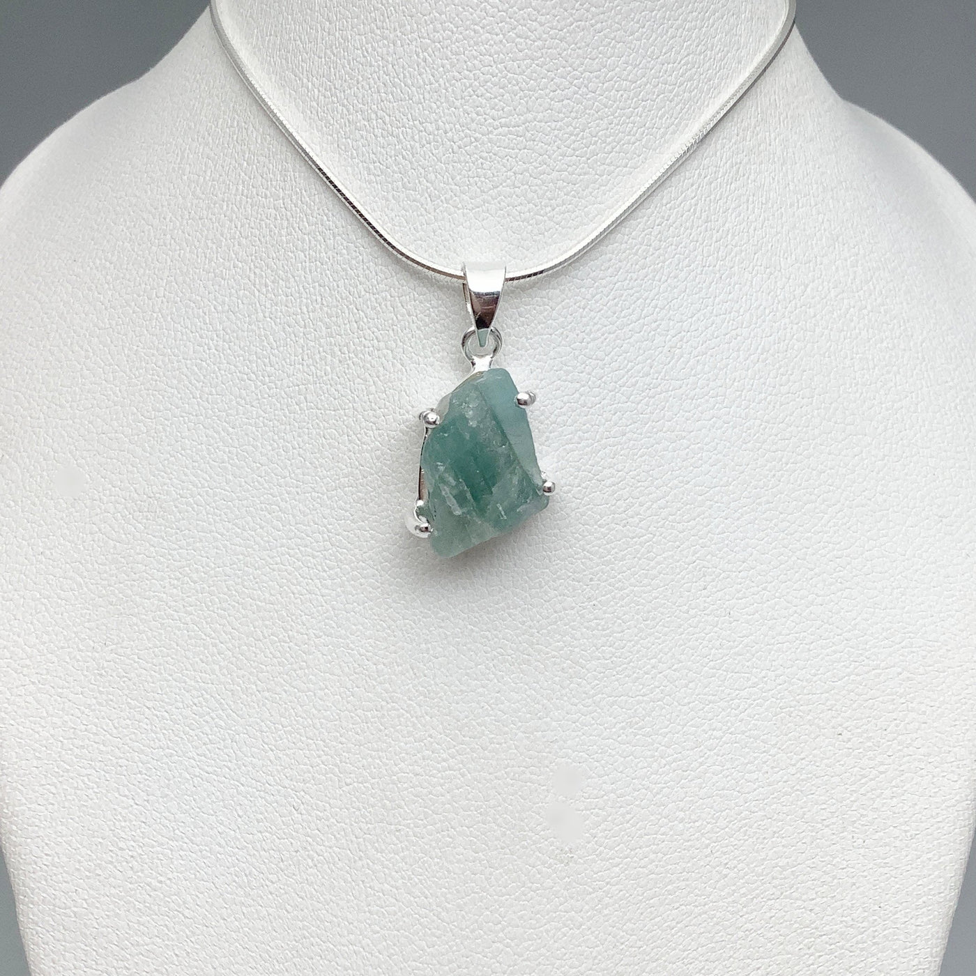 Raw Aquamarine Pendant