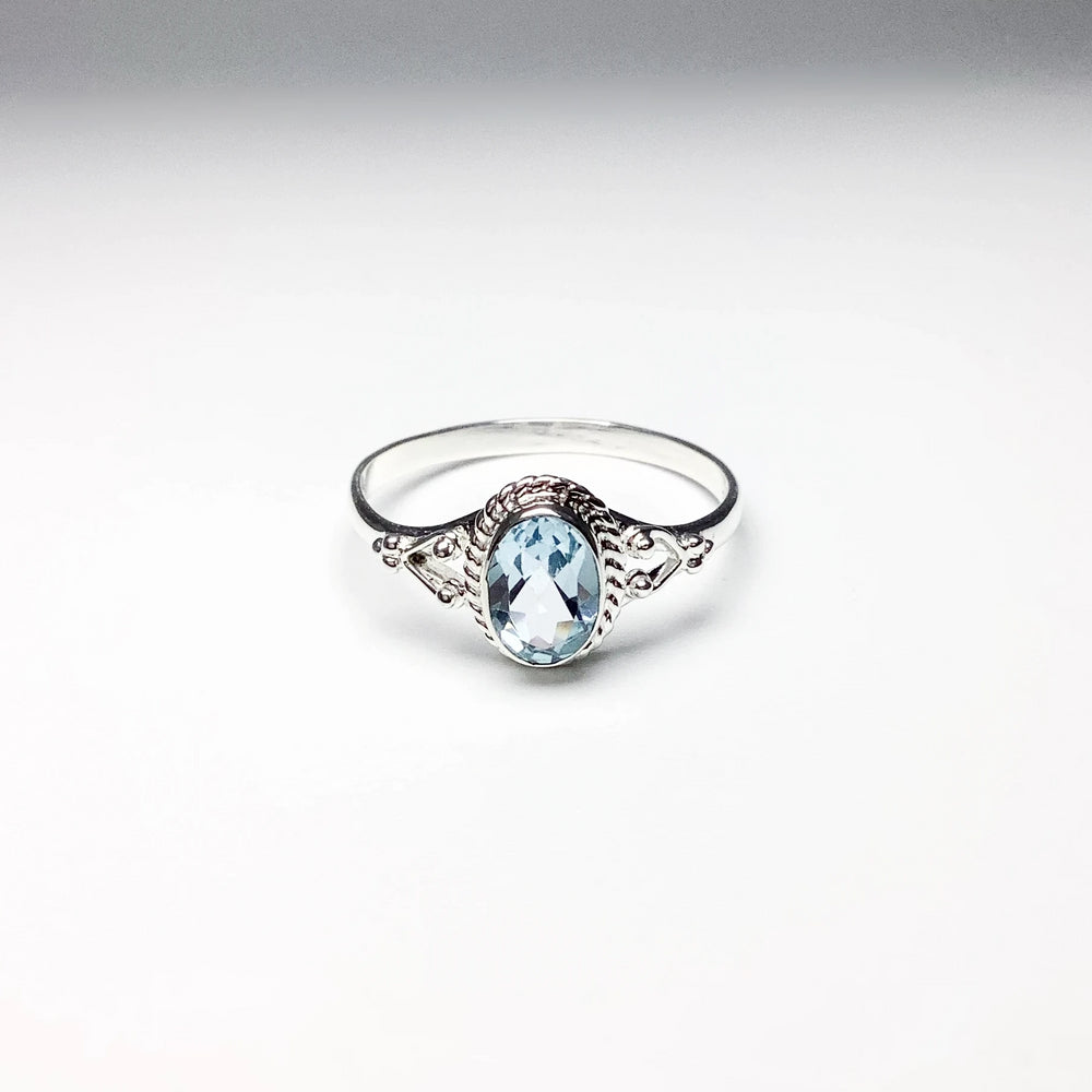 Blue Topaz Ring - Rocks and Gems Canada
