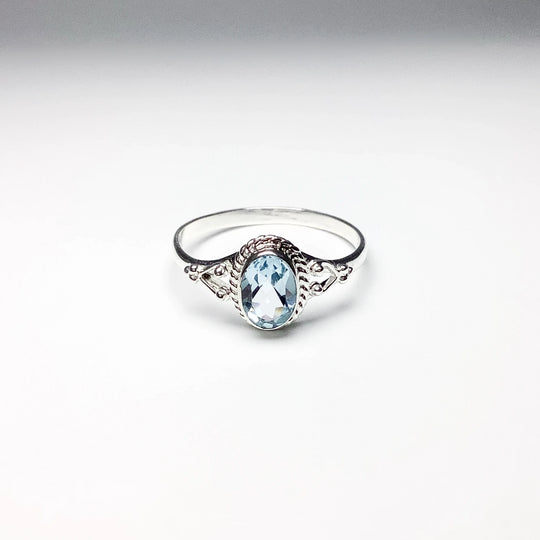 Blue Topaz Ring - Rocks and Gems Canada