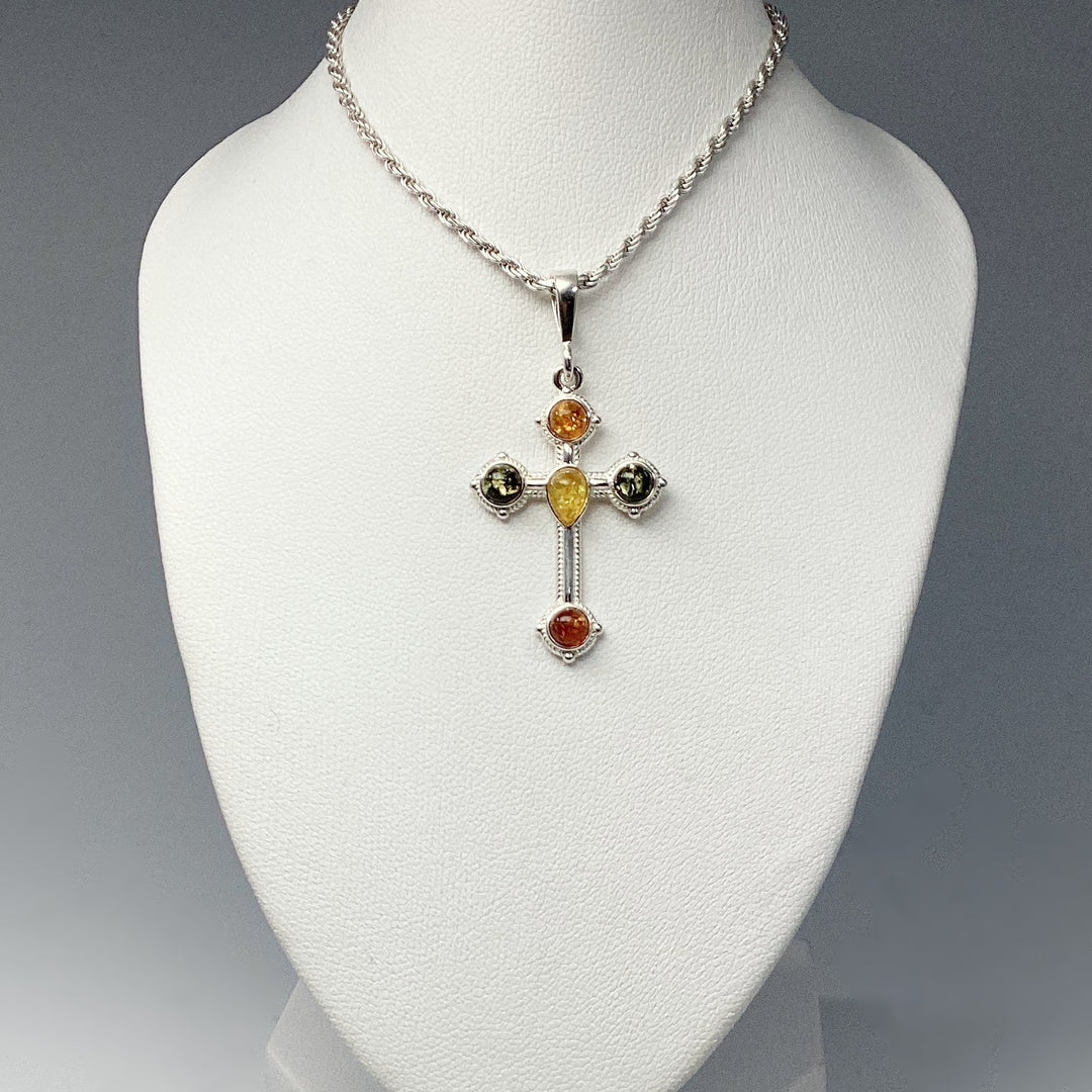 Mixed Amber Pendant - Rocks and Gems Canada