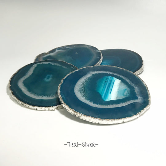 Agate Coasters - Set of 4 - Rocks and Gems Canada