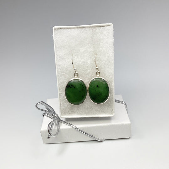 Jade Dangle Earrings - Rocks and Gems Canada