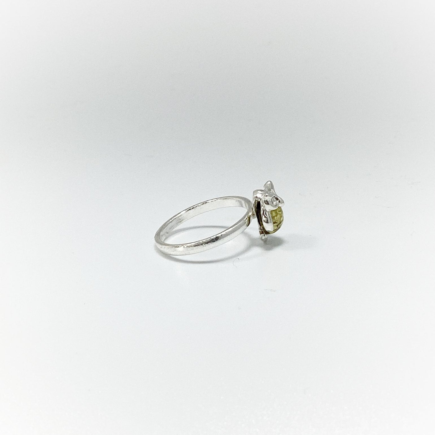 Green Amber Ring