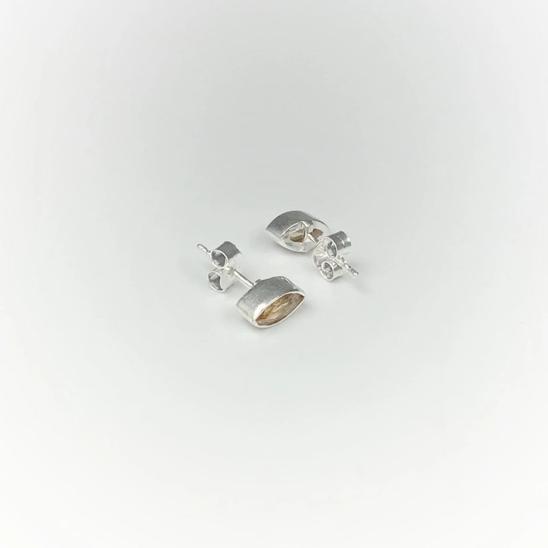 Citrine Stud Earrings - Rocks and Gems Canada