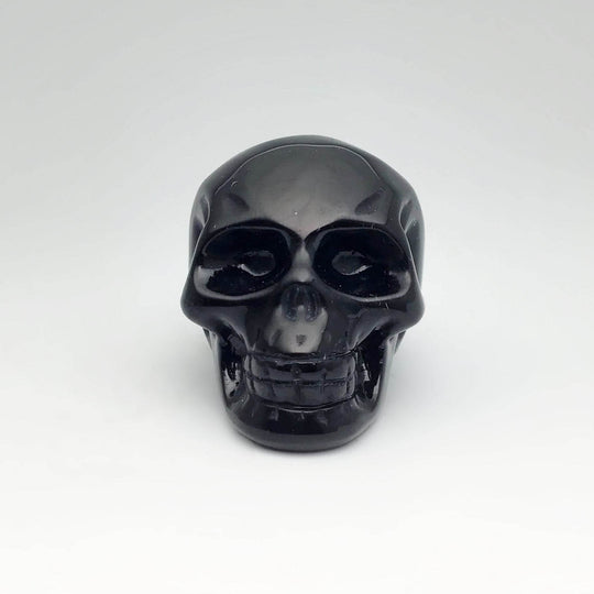 Carved Obsidian Crystal Skull - Rocks and Gems Canada