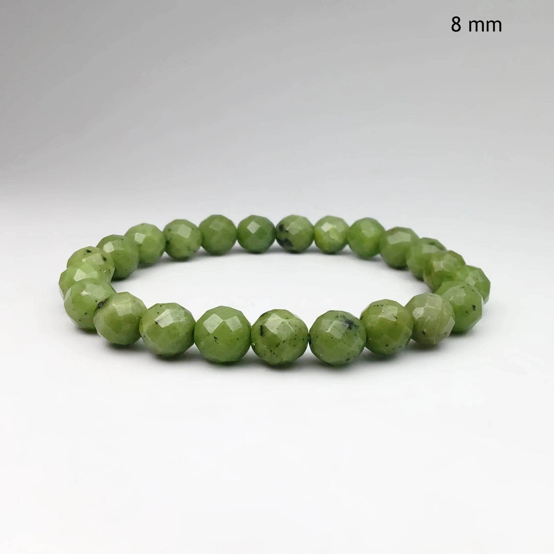 Canadian Jade Faceted Beaded Bracelet - High Quality – Rocks and