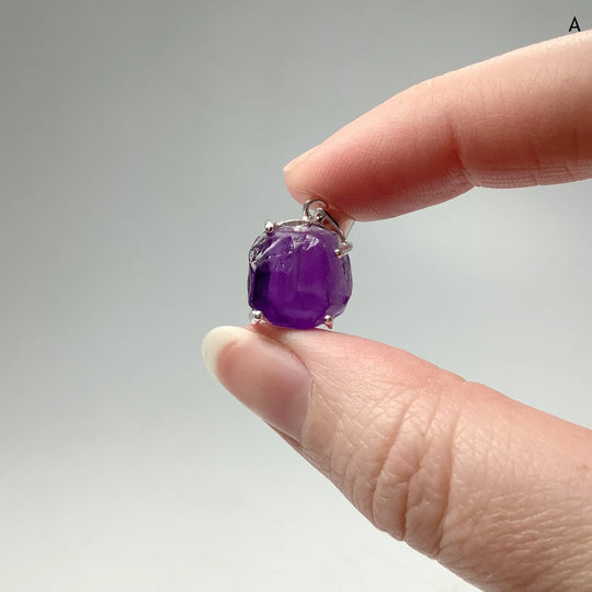 Raw Amethyst Pendant - Rocks and Gems Canada