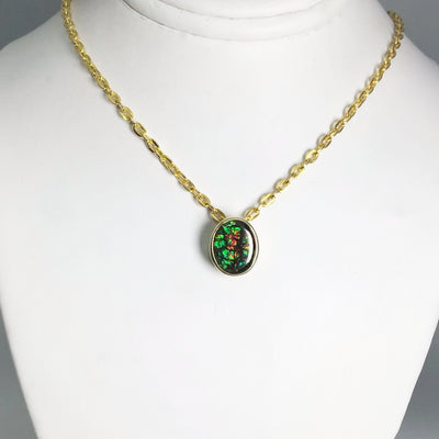 Alberta Ammolite 14K Gold Pendant