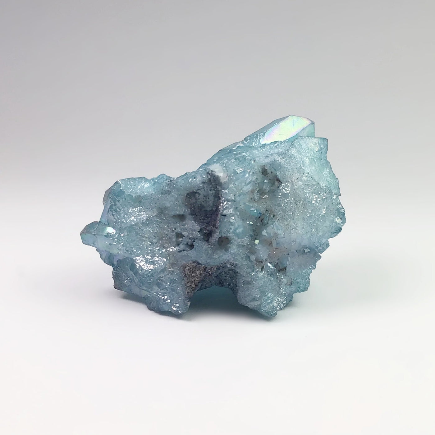 Aqua Aura Quartz Cluster