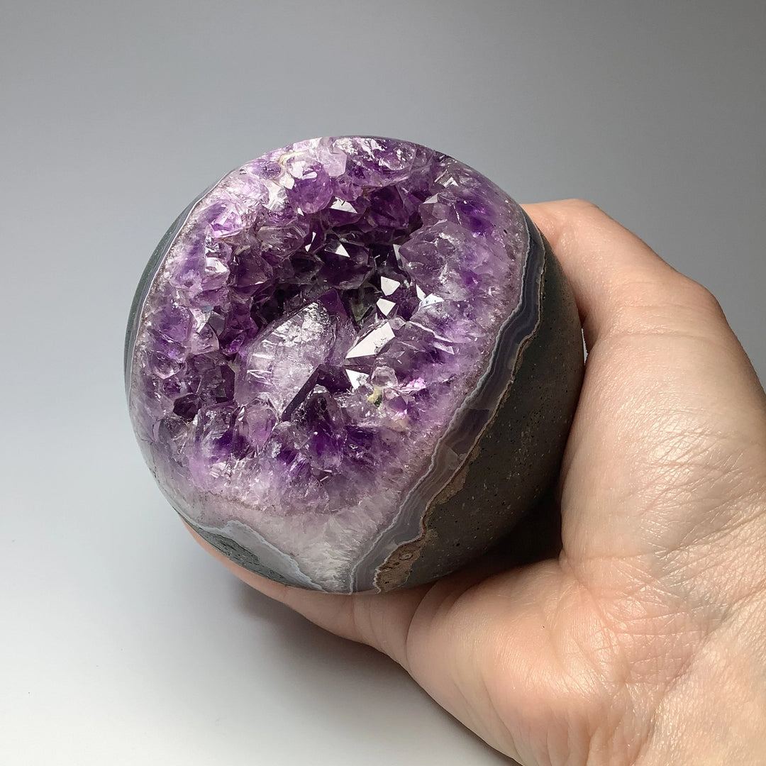 Amethyst Geode Sphere - Rocks and Gems Canada