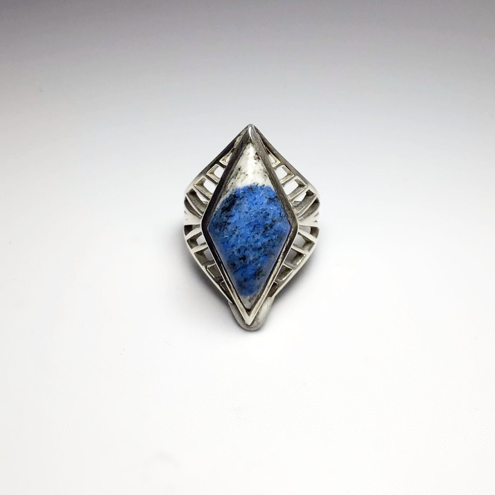 K2 Granite Azurite Ring - Rocks and Gems Canada
